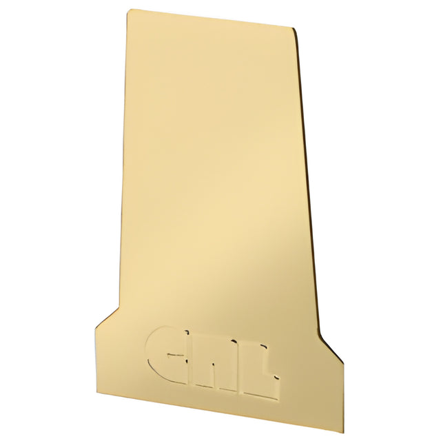 CRL Satin Brass End Cap for B5T Series Tapered Base Shoe