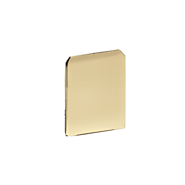 CRL Satin Brass End Cap for WU1 Series Wet/Dry U-Channel