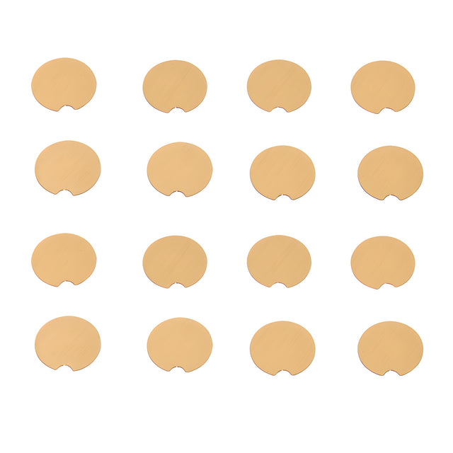 CRL Satin Brass Trento Hinge Replacement Screw Covers Kit