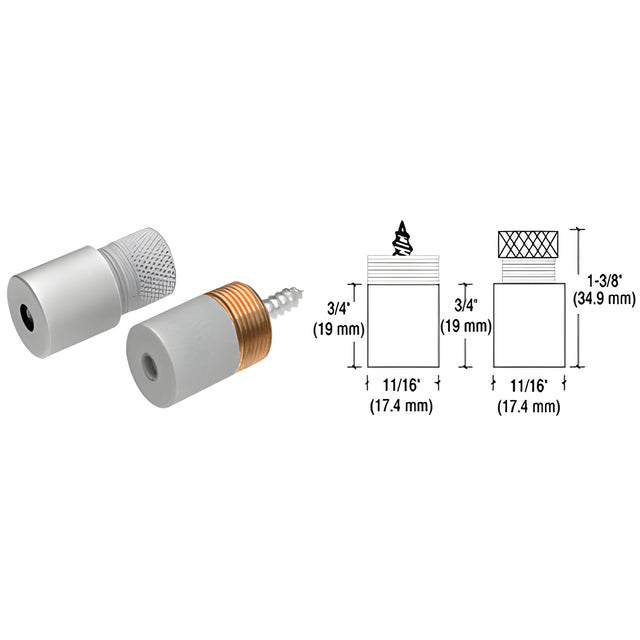 CRL Satin Chrome Anchor Set