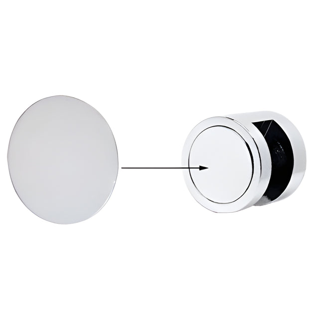 CRL Satin Chrome Cover Disks for Edge Grips