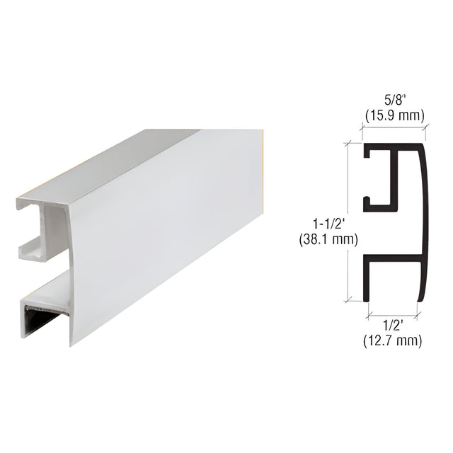 CRL Satin Chrome Rectangular Mirror Frame Extrusion