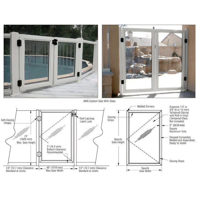 CRL Silver Metallic AWS Custom Gate System