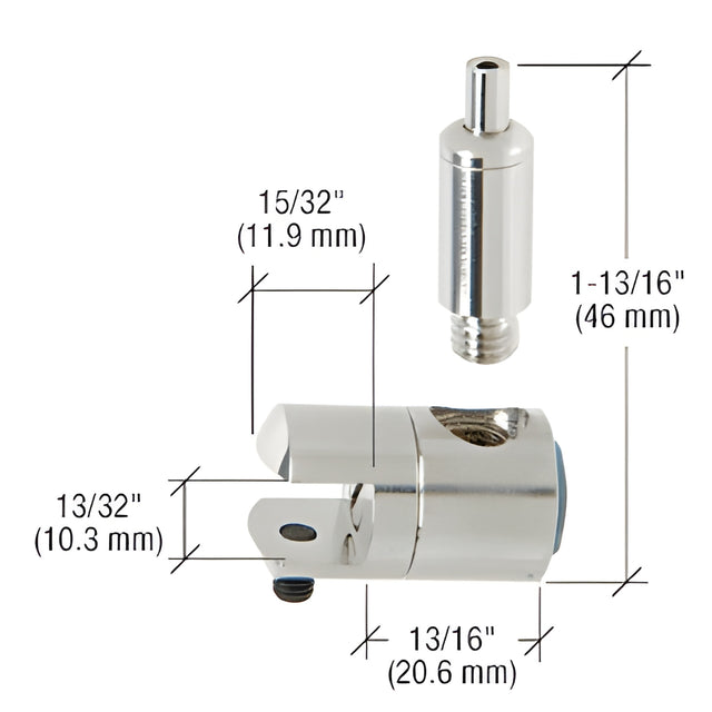 CRL Single Sided Connector with Tensioner for 3/8" Glass