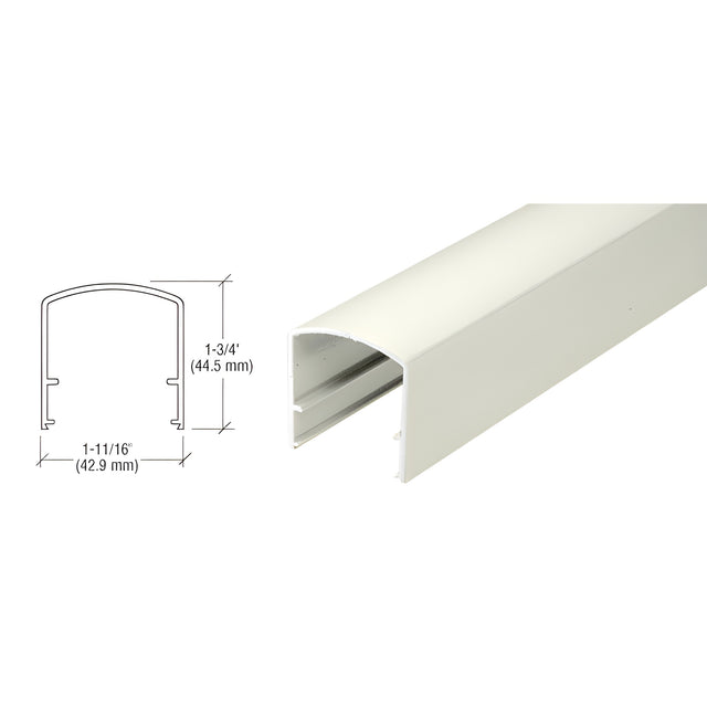 CRL Sky White 200, 300, 350 and 400 Series 241" Long Horizontal Mid-Rail