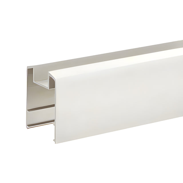 CRL Sky White 200, 300, 350 and 400 Series 241" Long Horizontal Double Glass Mid-Rail