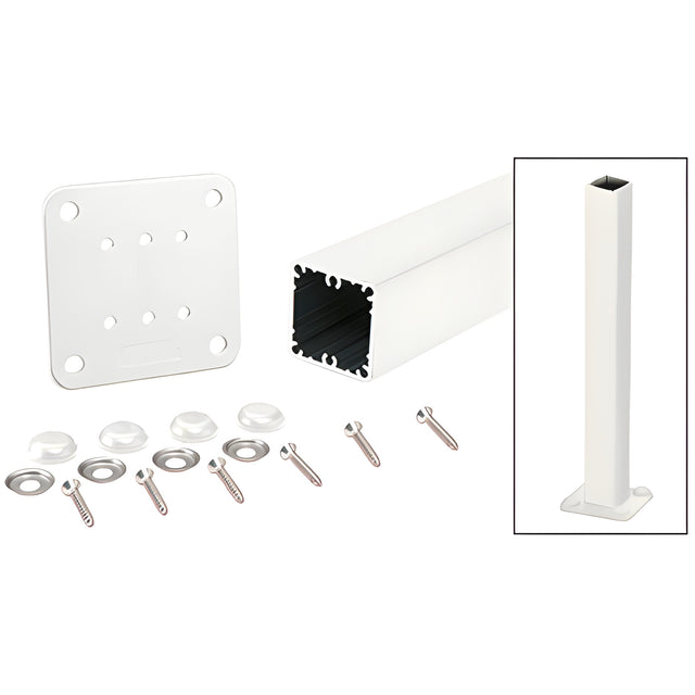 CRL Sky White 200, 300, 350, and 400 Series 48" Surface Mount Post Kit
