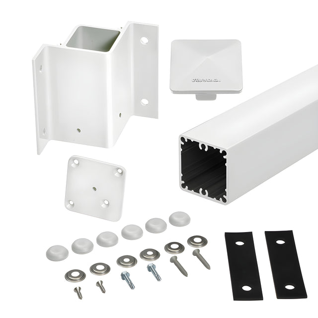 CRL Sky White 42" 100 Series 90º Inside Fascia Mount Post Kit