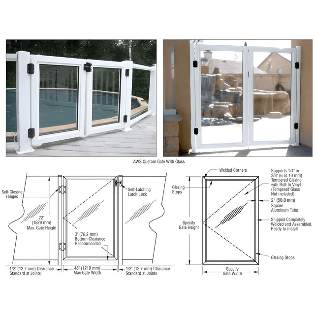 CRL Sky White AWS Custom Gate System