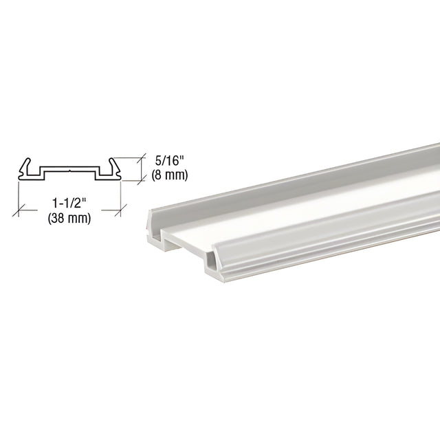 CRL Sky White Standard Bottom Rail Filler 241" Long