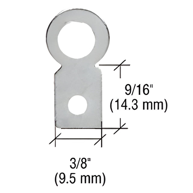 CRL Small Round Eyelet Flat Metal Type Hangers