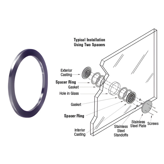 CRL Spacer Ring for 11/16" to 7/8" Glazing