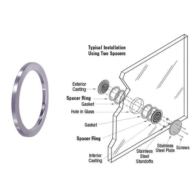 CRL Spacer Ring for 15/16" to 1-1/8" Glazing