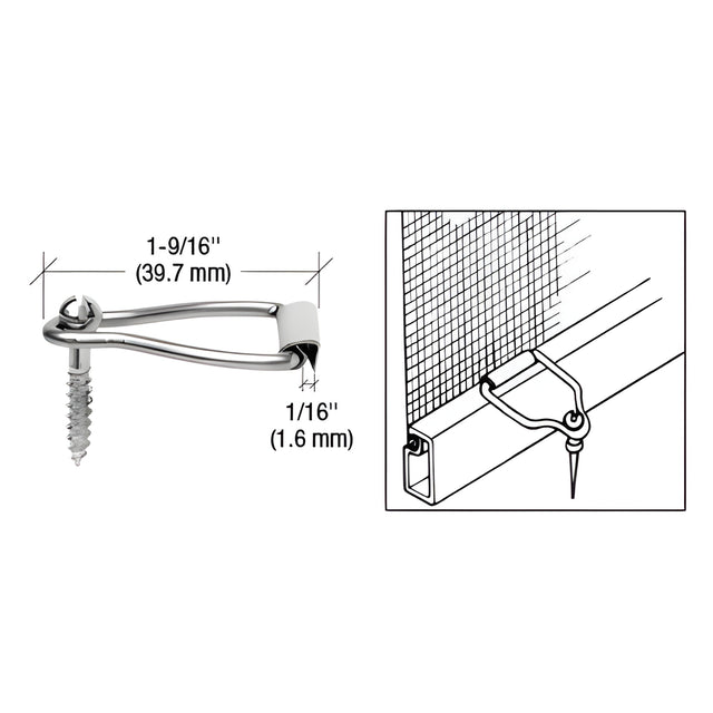CRL Spline Ball Latch with Screw - Carded