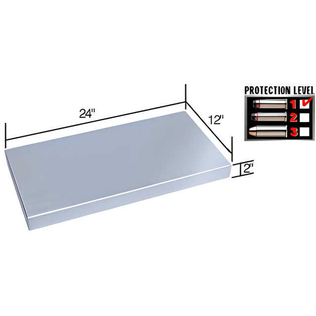 CRL Stainless Steel 24" Wide x 12" Deep Shelf