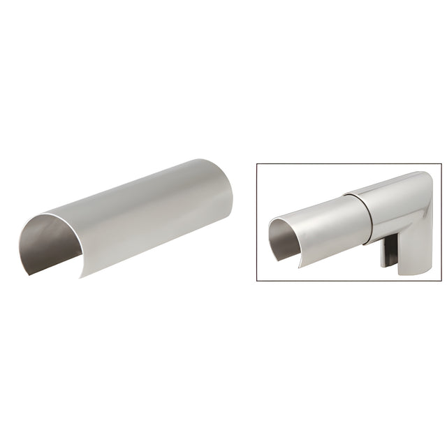 CRL Stainless Steel 3" Connector Sleeve for Cap Railing, Cap Rail Corner, and Hand Railing