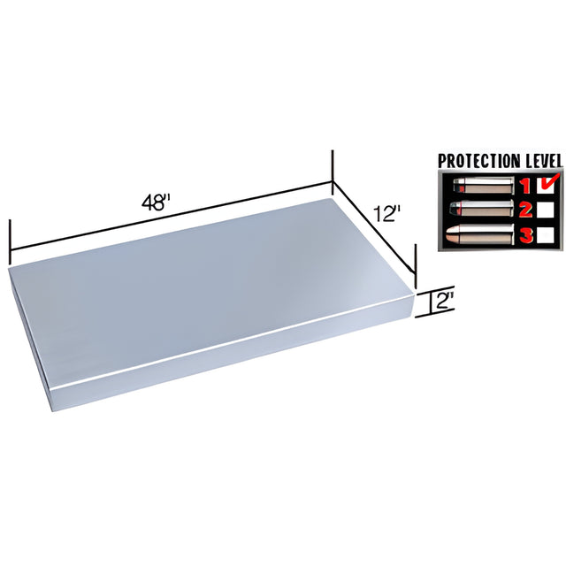 CRL Stainless Steel 48" Wide x 12" Deep Shelf
