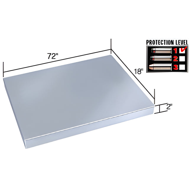 CRL Stainless Steel 72" Wide x 18" Deep Shelf