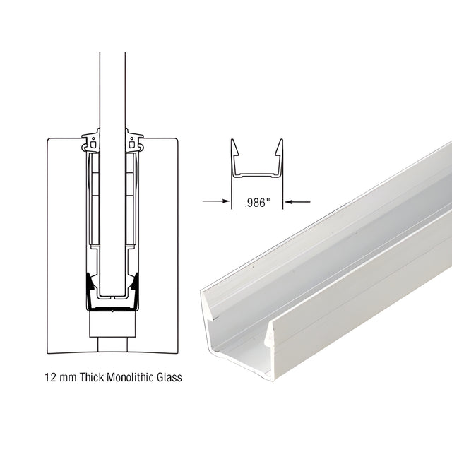 CRL TAPER-LOC® XA Mill Aluminum 10" Setting Base for B5S, B5T, and 8B Base Shoe