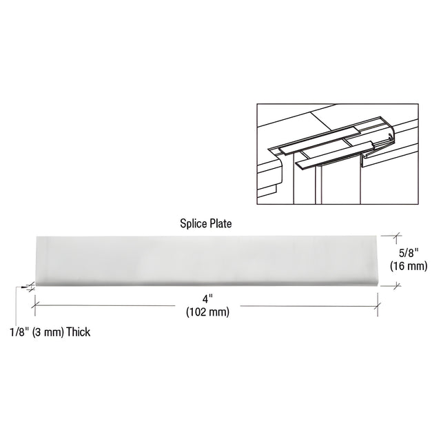 CRL Top Cap Splice Plate