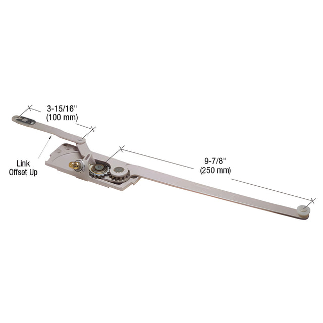 CRL Truth® 3-15/16" Left Hand Mechanism Only for EntryGard® Dual Arm Casement Window Operator
