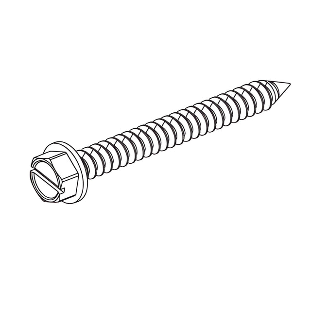 CRL - U.S. Aluminium #14 x 1-1/2" HHSTS Shear Block Assembly Screw - 100/Pk