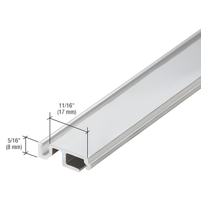 CRL-U.S. Aluminum 1/4" Glass Adaptor - 24'-2", Clear Anodized Class 1