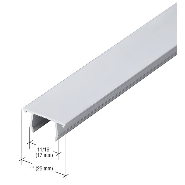 CRL-U.S. Aluminum 1/4" Pocket Insert, Mill - 21'-2"