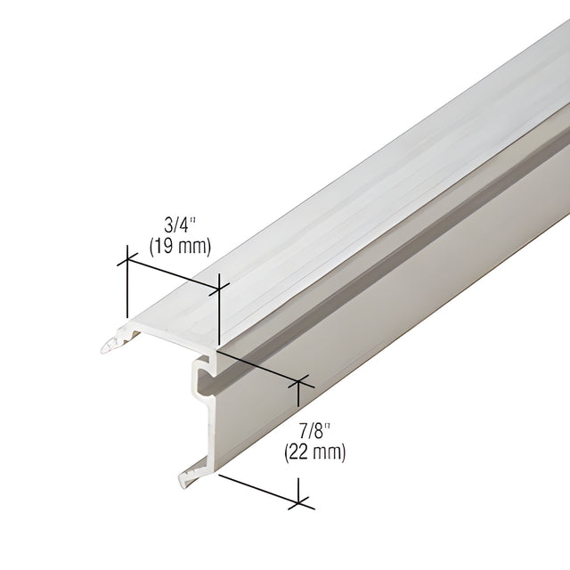 CRL-U.S. Aluminum 1/4" Pocket Reducer, Clear Anodized Class 1 - 24'-2"