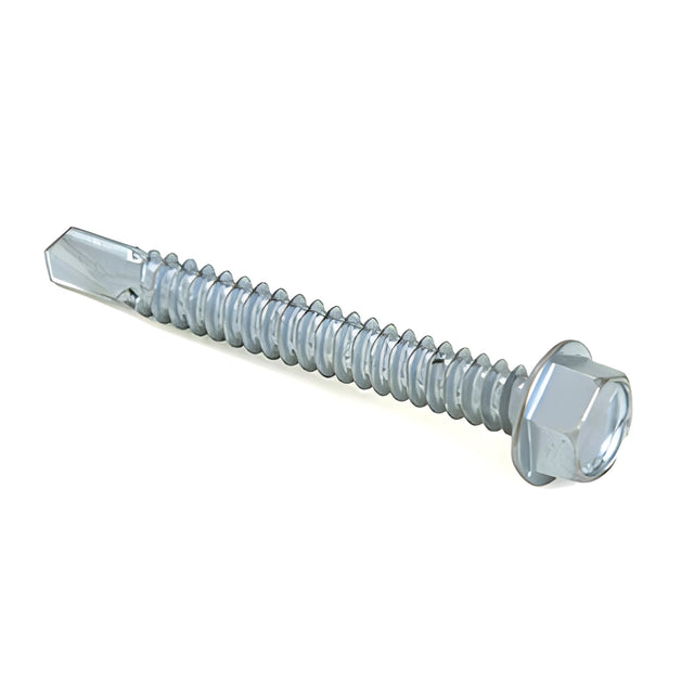 CRL-U.S. Aluminum 1/4" x 2" Hex Washer Head Tek Screw - 200/Pk