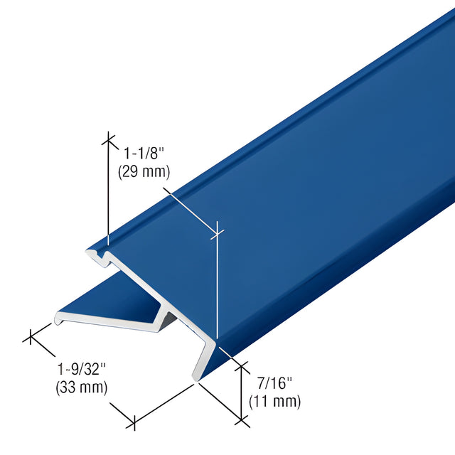 CRL-U.S. Aluminum 1" Pocket Insert Perimeter, Custom Paint - 24'-2"