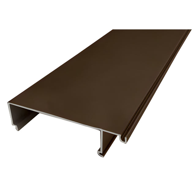 CRL-U.S. Aluminum 1" to 1/4" Glass Reducer Bead for Inside Glaze, Bronze Black Anodized - 24'-2"