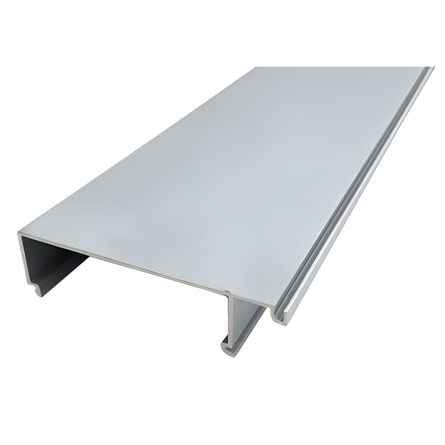 CRL-U.S. Aluminum 1" to 1/4" Glass Reducer Bead for Inside Glaze, Mill - 24'-2"