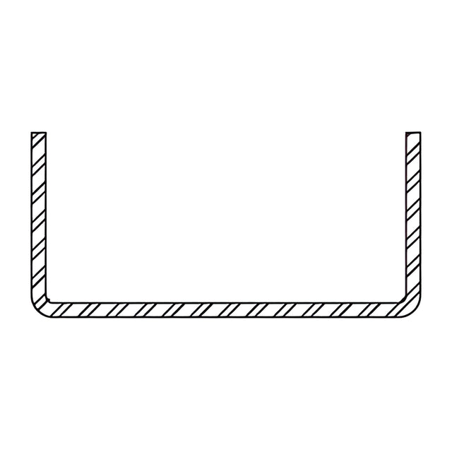 CRL-U.S. Aluminum 10 Gauge Steel Stiffener 3-11/16" x 1-5/8" x 16'