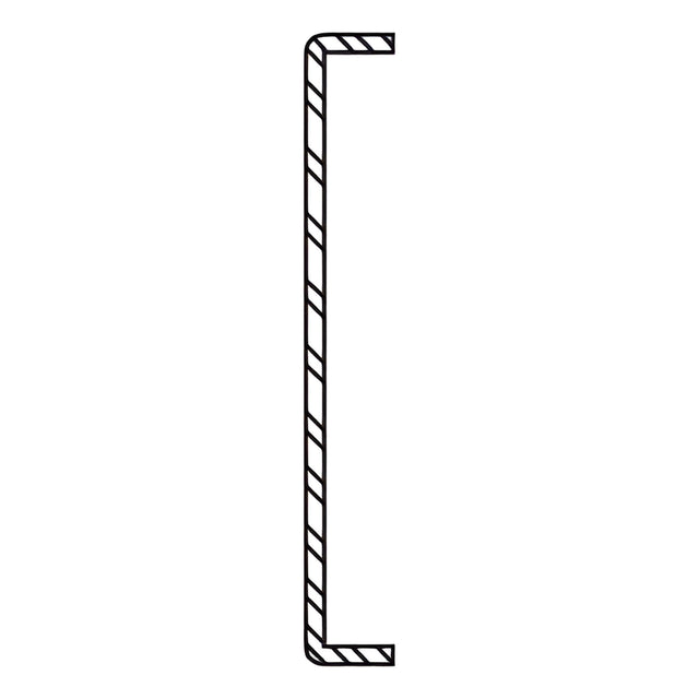 CRL-U.S. Aluminum 10 Gauge Steel Stiffener, 4.563" x 0.688" x 16'