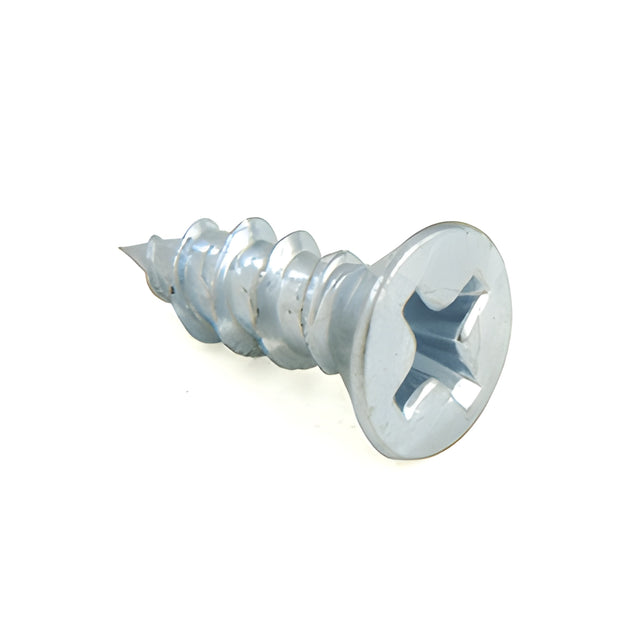 CRL-U.S. Aluminum #10 x 5/8" Flat Head Phillips Sheet Metal Screw - 100/Pk
