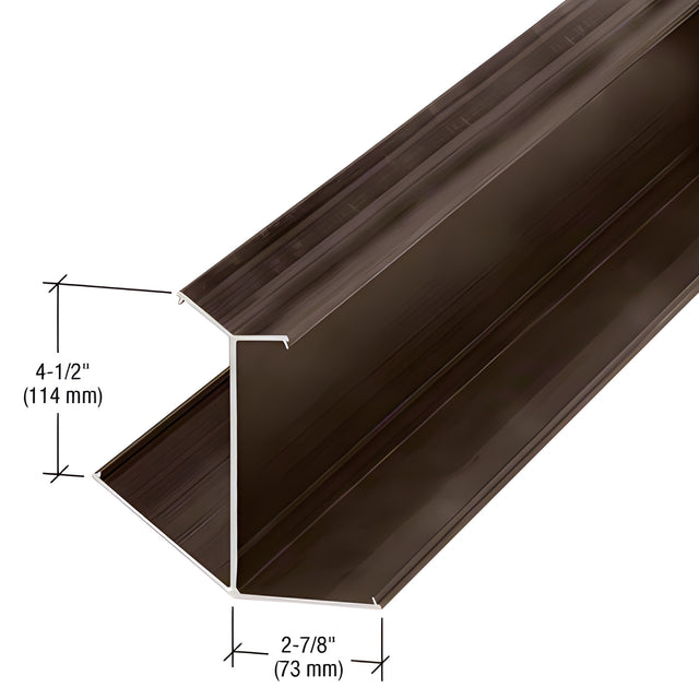 CRL-U.S. Aluminum 135 Corner Mullion - 24'-2", Dark Bronze/Black Anodized Class 1