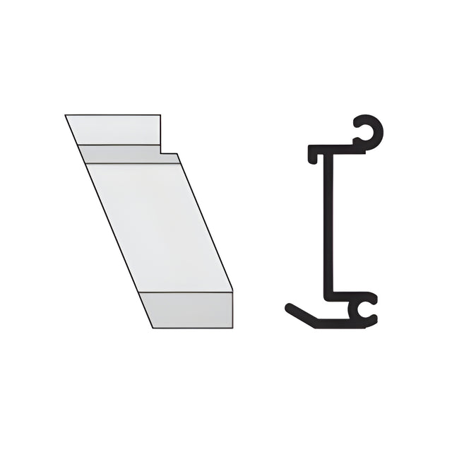 CRL-U.S. Aluminum 135º Left Hand Inside Corner Anchor Clip- 4/Pk