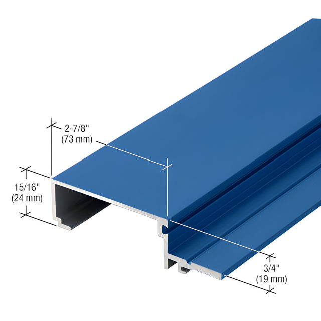 CRL-U.S. Aluminum 2-7/8" Male Split Mullion for Screw Spline Assembly, Custom Paint - 24'-2"