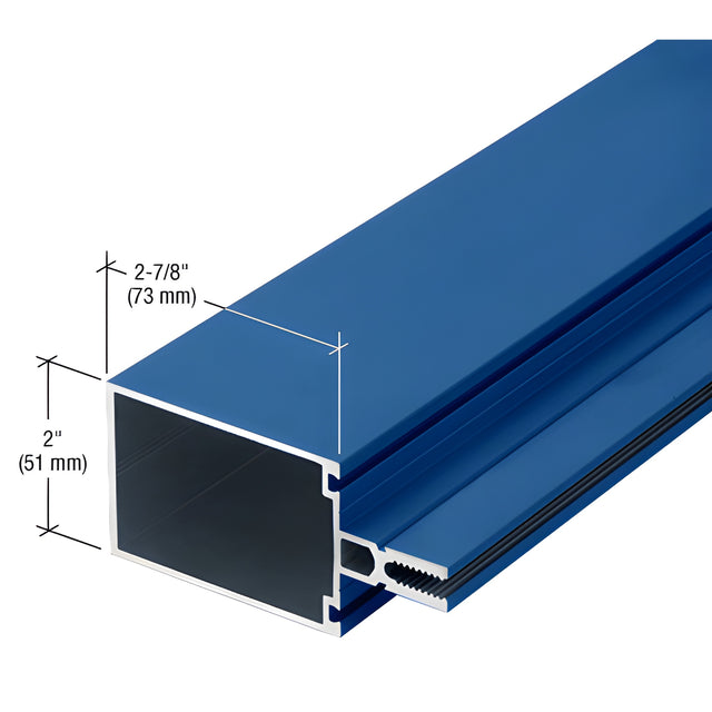 CRL-U.S. Aluminum 2-7/8" Vertical/Horizontal Mullion For Shear Block Assembly, Custom Paint - 24'-2"