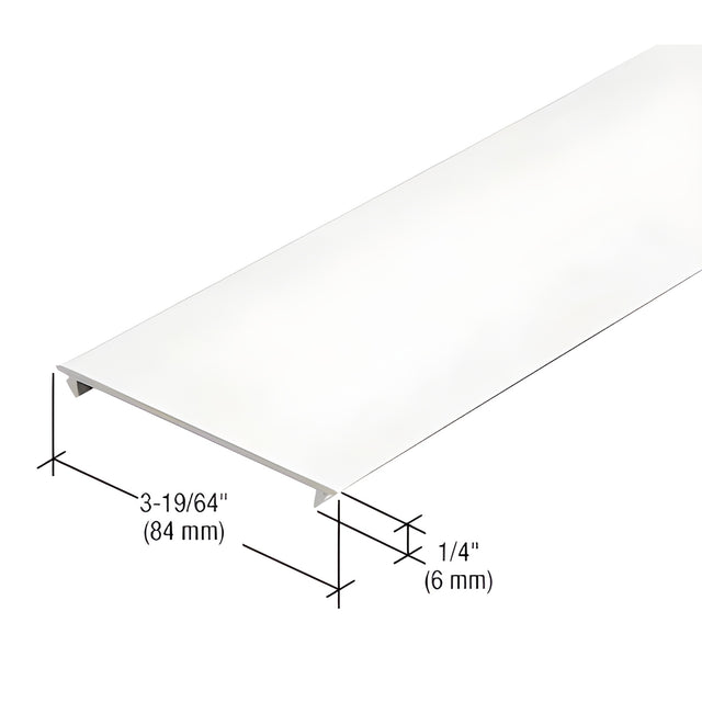 CRL-U.S. Aluminum 3-19/64" Horizontal Insert, White KYNAR® Paint - 24'-2"