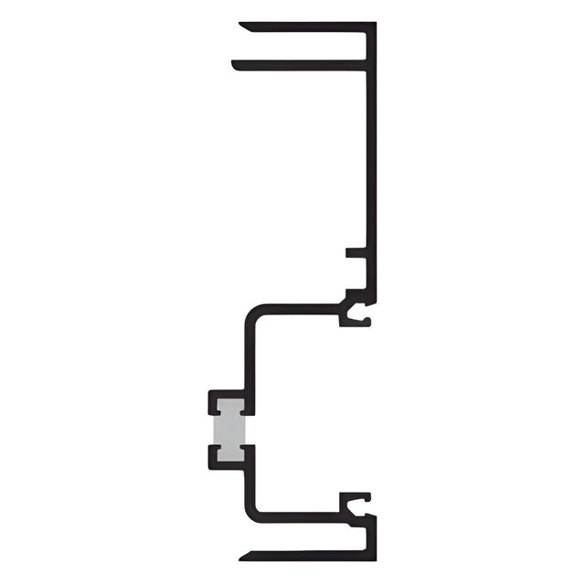 CRL-U.S. Aluminum 4-1/2" Female Expansion Mullion, Thermally Improved, Dark Bronze Anodic - 24'-2"