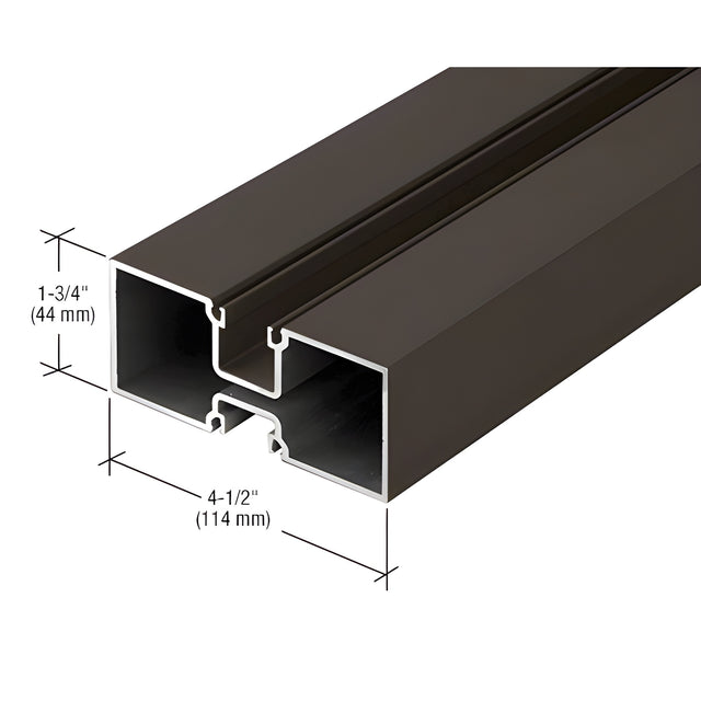 CRL-U.S. Aluminum 4-1/2" Hollow Door Jamb, Bronze Black Anodized - 24'-2"