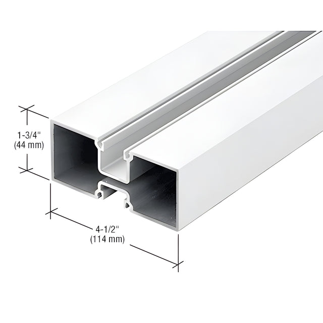 CRL-U.S. Aluminum 4-1/2" Hollow Door Jamb, White KYNAR® Paint - 24'-2"