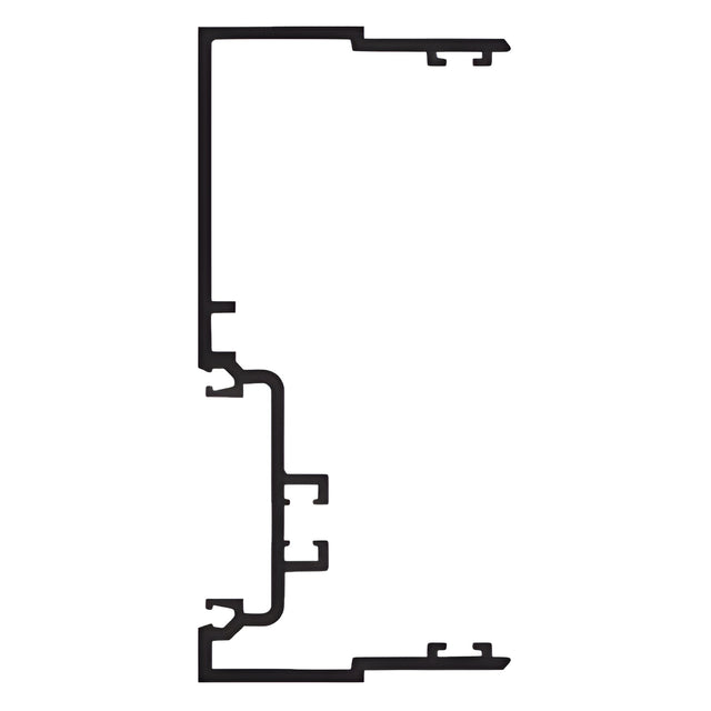 CRL-U.S. Aluminum 4-1/2" Male Expansion Mullion with Weatherseal, Dark Bronze Anodic - 24'-2"