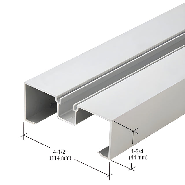 CRL-U.S. Aluminum 4-1/2" Open Back Vertical Mullion, Clear Anodized - 24'-2"