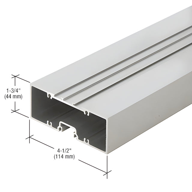CRL-U.S. Aluminum 4-1/2" x 1-3/4" Offset Hung Door Header, Clear Anodized Class 1 - 21'-4"