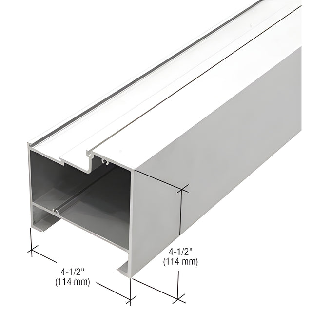 CRL-U.S. Aluminum 4-1/2" x 4-1/2" Bulkhead, Mill - 24'-2"
