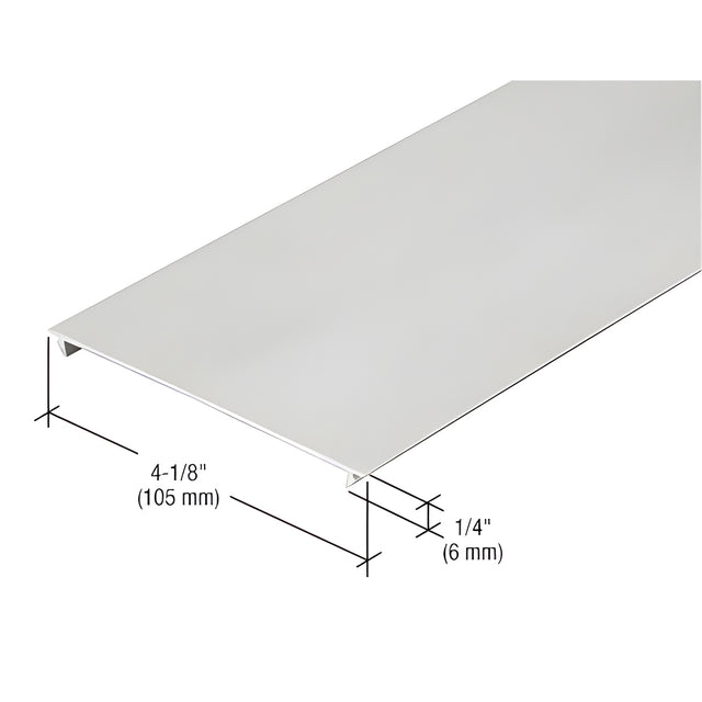 CRL-U.S. Aluminum 4-1/8" Horizontal Insert, Clear Anodized Class 1 - 24'-2"