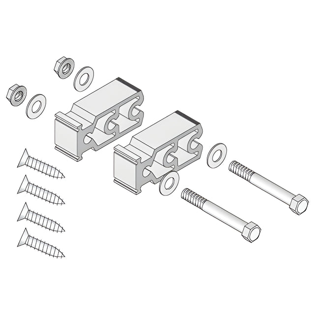 CRL-U.S. Aluminum 4.4 PSI Shear Block and Bolt Package for Intermediate Mullions- 12/Pk